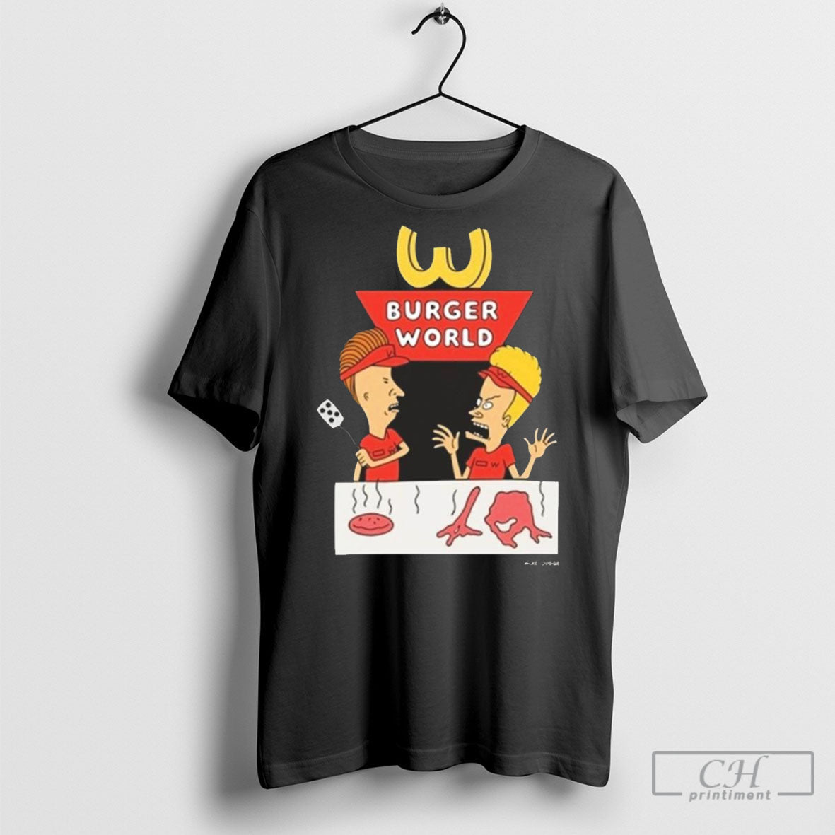 Beavis And Butt Head Burger World Cartoon - Adult & Kids T-Shirts, Sweatshirts & Hoodies apparel design preview 1