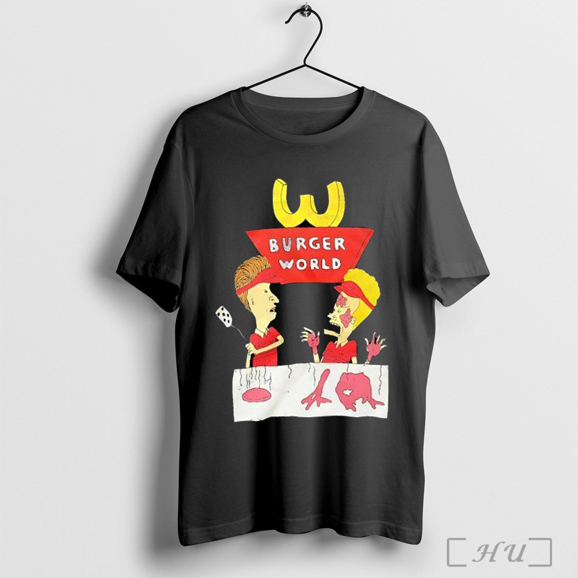 Beavis And Butt Head Burger World - Adult & Kids T-Shirts, Sweatshirts & Hoodies apparel design preview 1