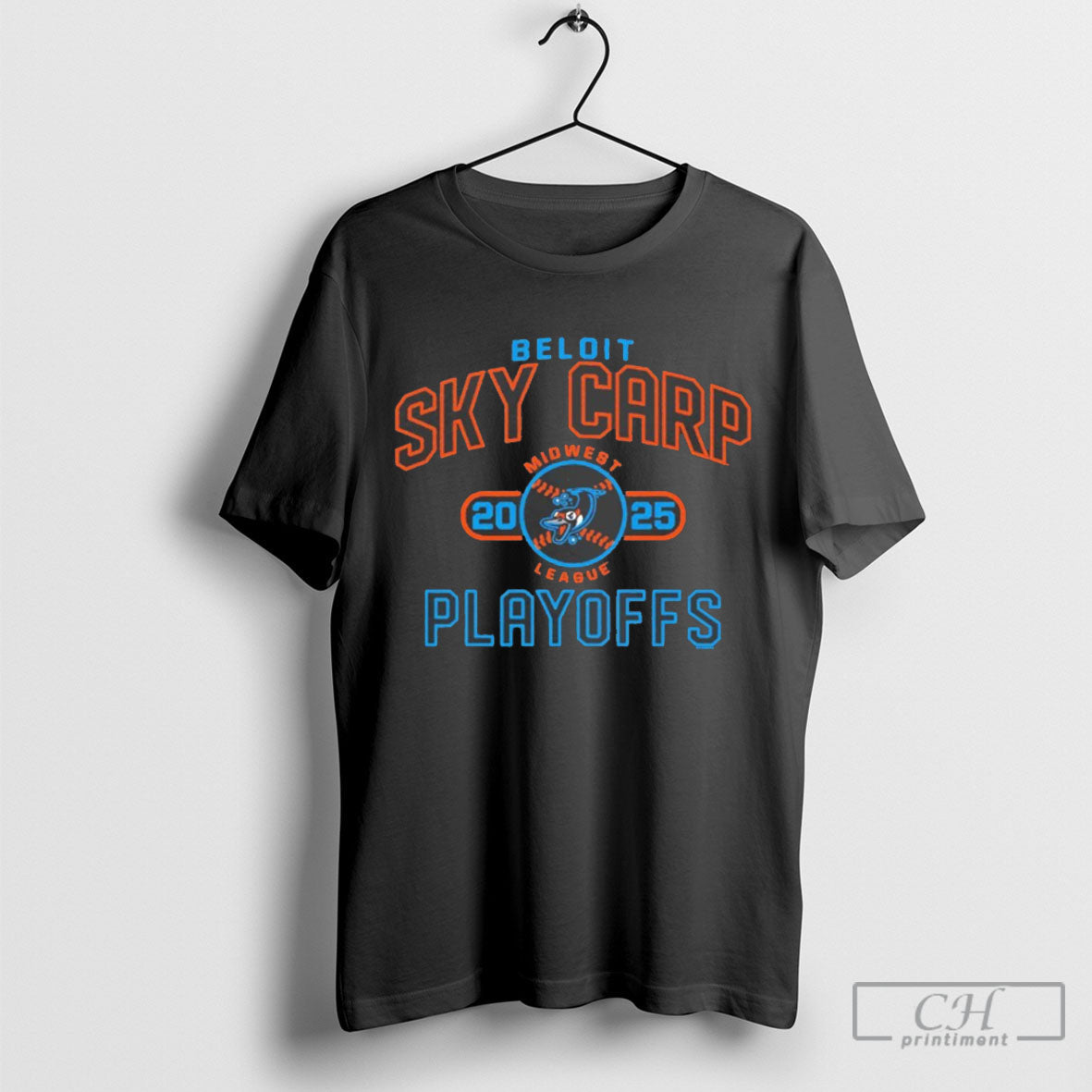 Beloit Sky Carp 2025 Midwest League Playoffs Retro - Adult & Kids T-Shirts, Sweatshirts & Hoodies apparel design preview 1