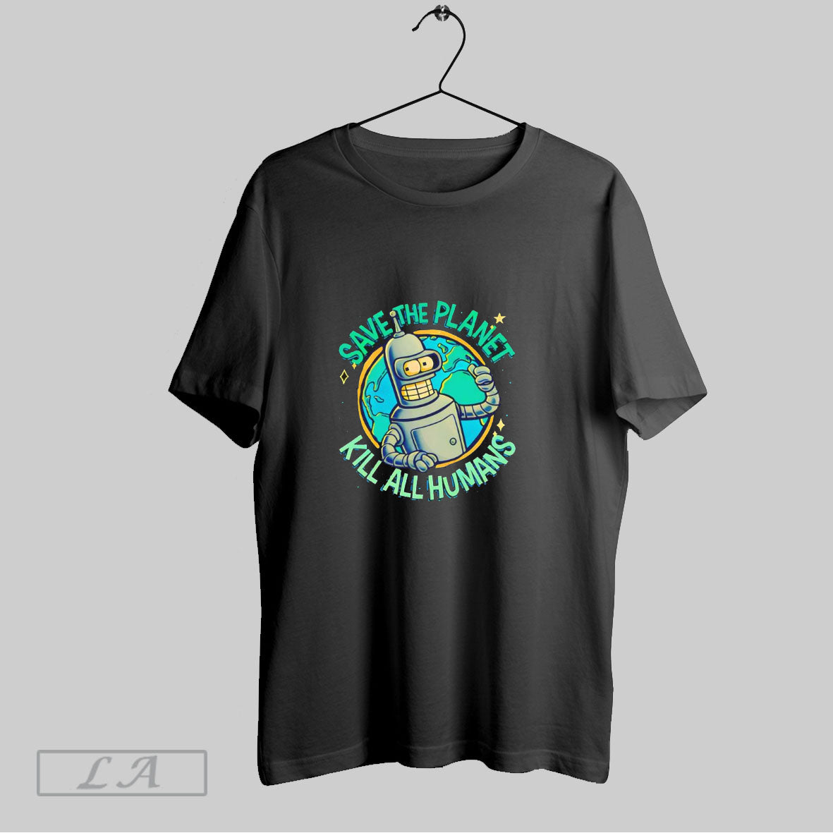 Bender Save The Planet Kill All Humans Futurama - Adult & Kids T-Shirts, Sweatshirts & Hoodies apparel design preview 1