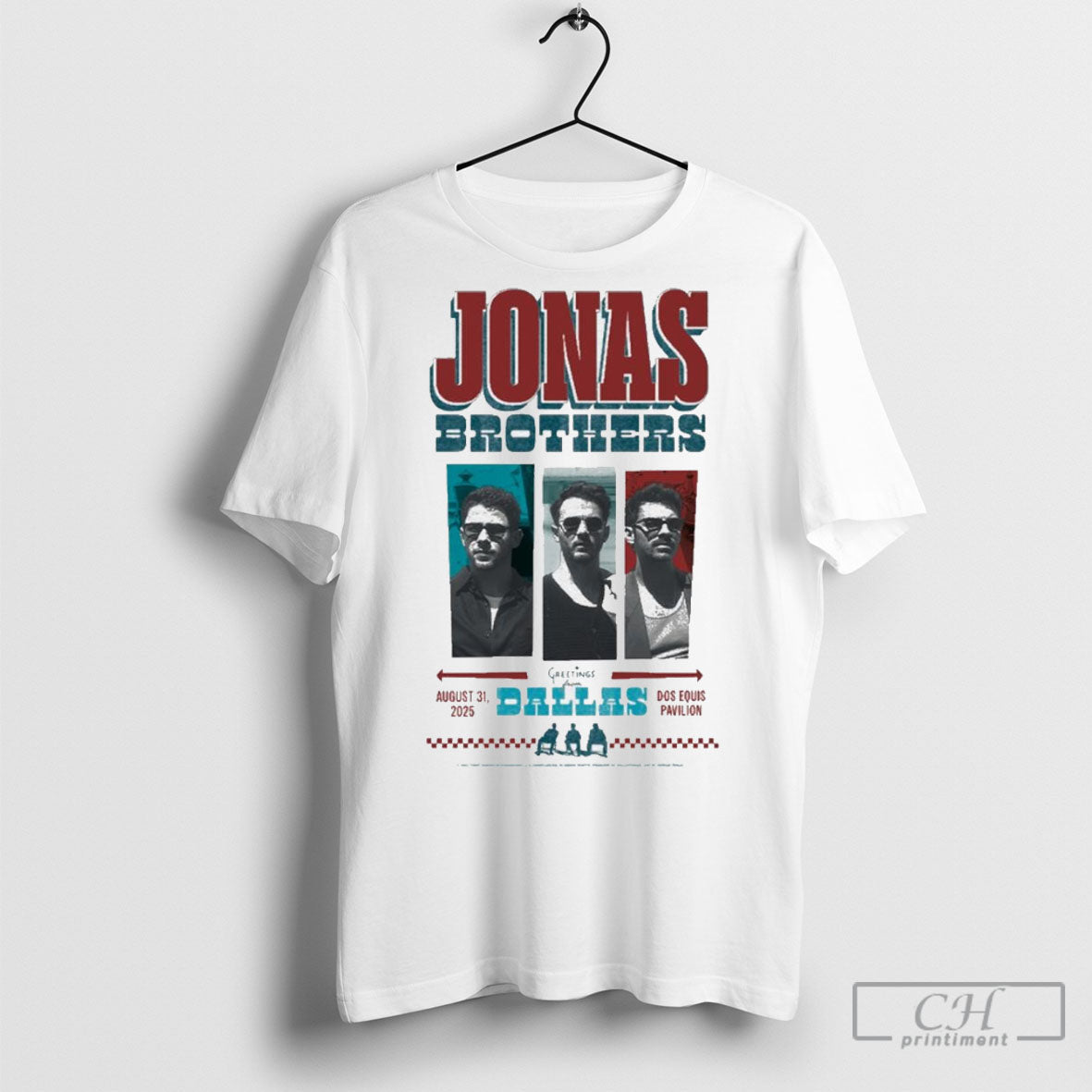 Best Jonas Brothers August 31 2025 Dos Equis Pavilion - Adult & Kids T-Shirts, Sweatshirts & Hoodies apparel design preview 1