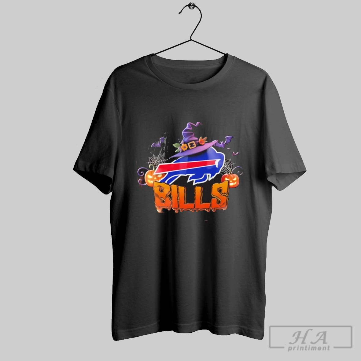 Bills Logo Halloween Pumpkin - Adult & Kids T-Shirts, Sweatshirts & Hoodies apparel design preview 1