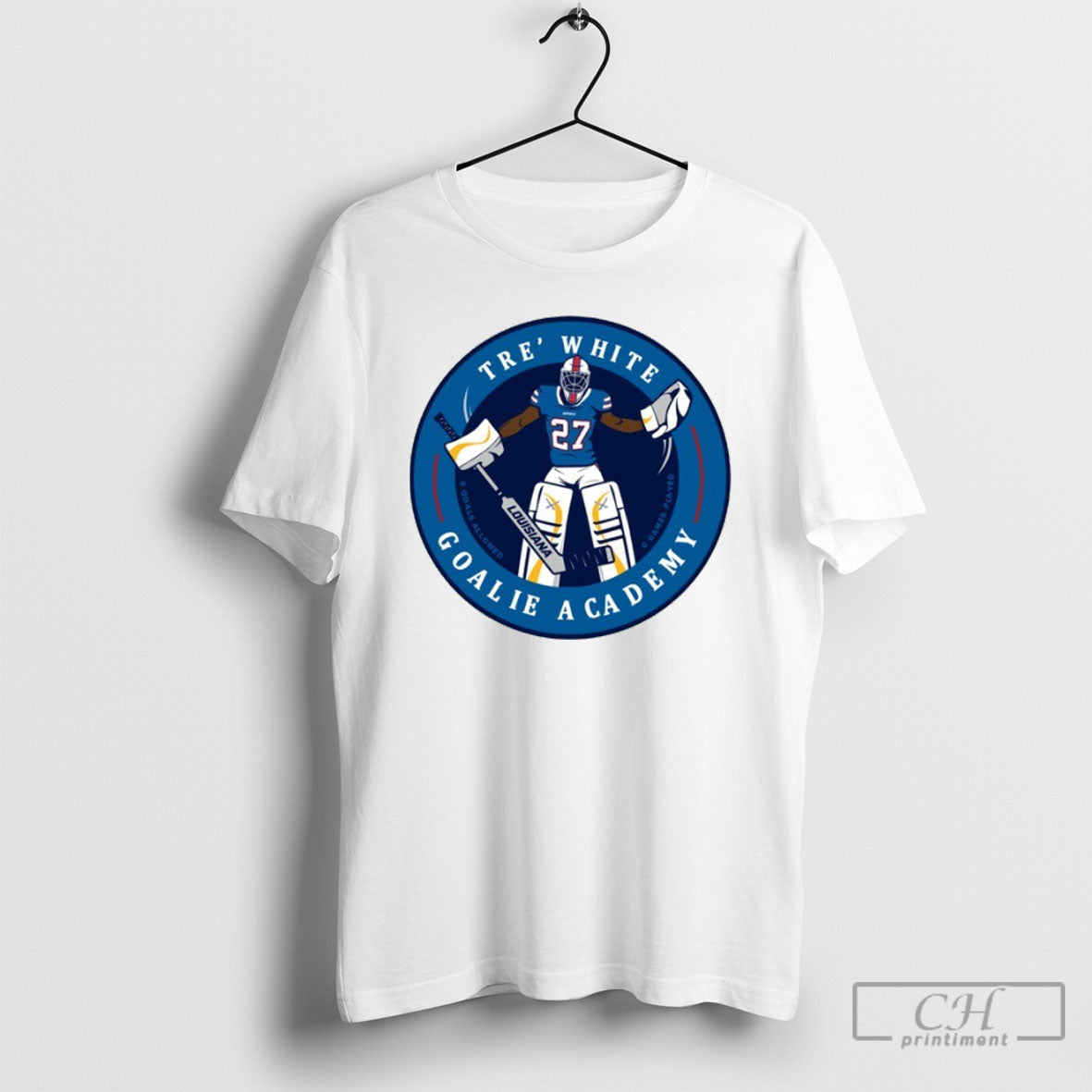 Bills Tre White Goalie Academy - Adult & Kids T-Shirts, Sweatshirts & Hoodies apparel design preview 1