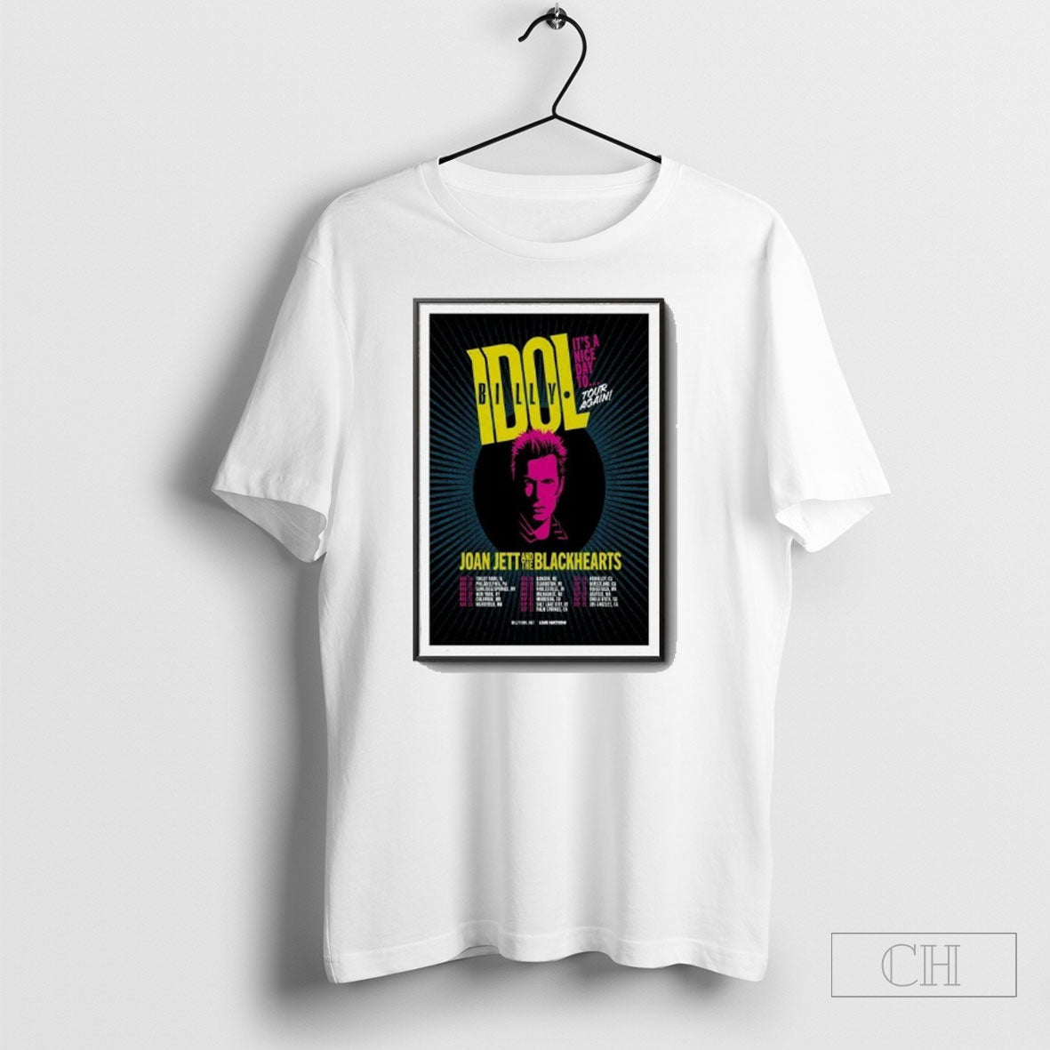 Billy Idol Red Rocks Amphitheatre Morrison Co Sep 03 - Adult & Kids T-Shirts, Sweatshirts & Hoodies apparel design preview 1