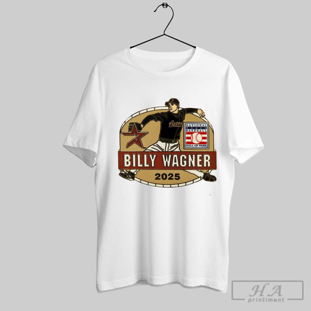 Billy Wagner Houston Astros Hall Of Fame Class 2025 - Adult & Kids T-Shirts, Sweatshirts & Hoodies apparel design preview 1