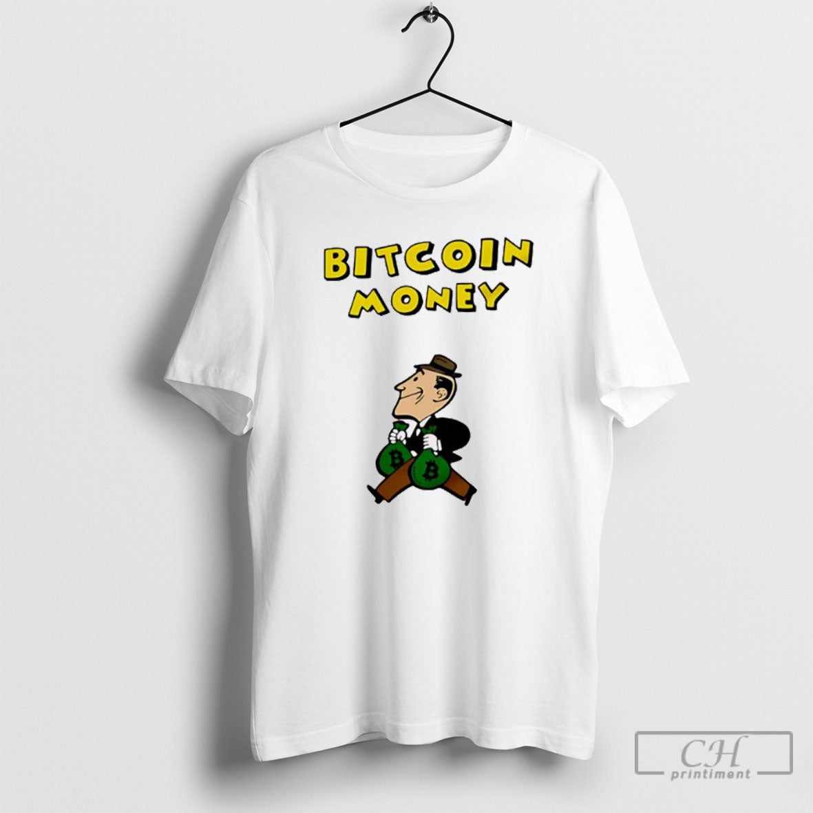 Bitcoin Money Office Vintage Funny Graphic - Adult & Kids T-Shirts, Sweatshirts & Hoodies apparel design preview 1