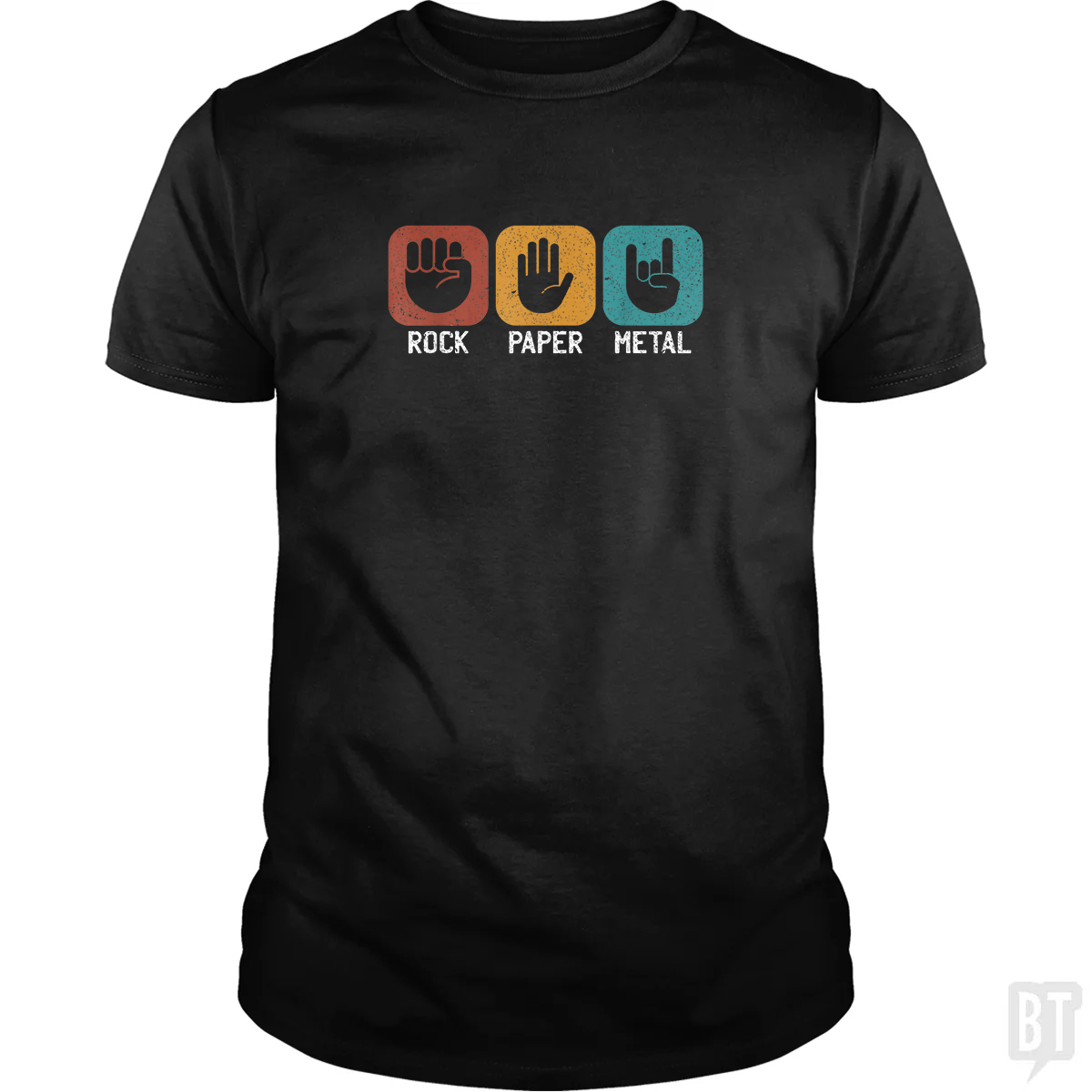 Rock Paper Metal - Adult & Kids T-Shirts, Sweatshirts & Hoodies apparel design preview 1