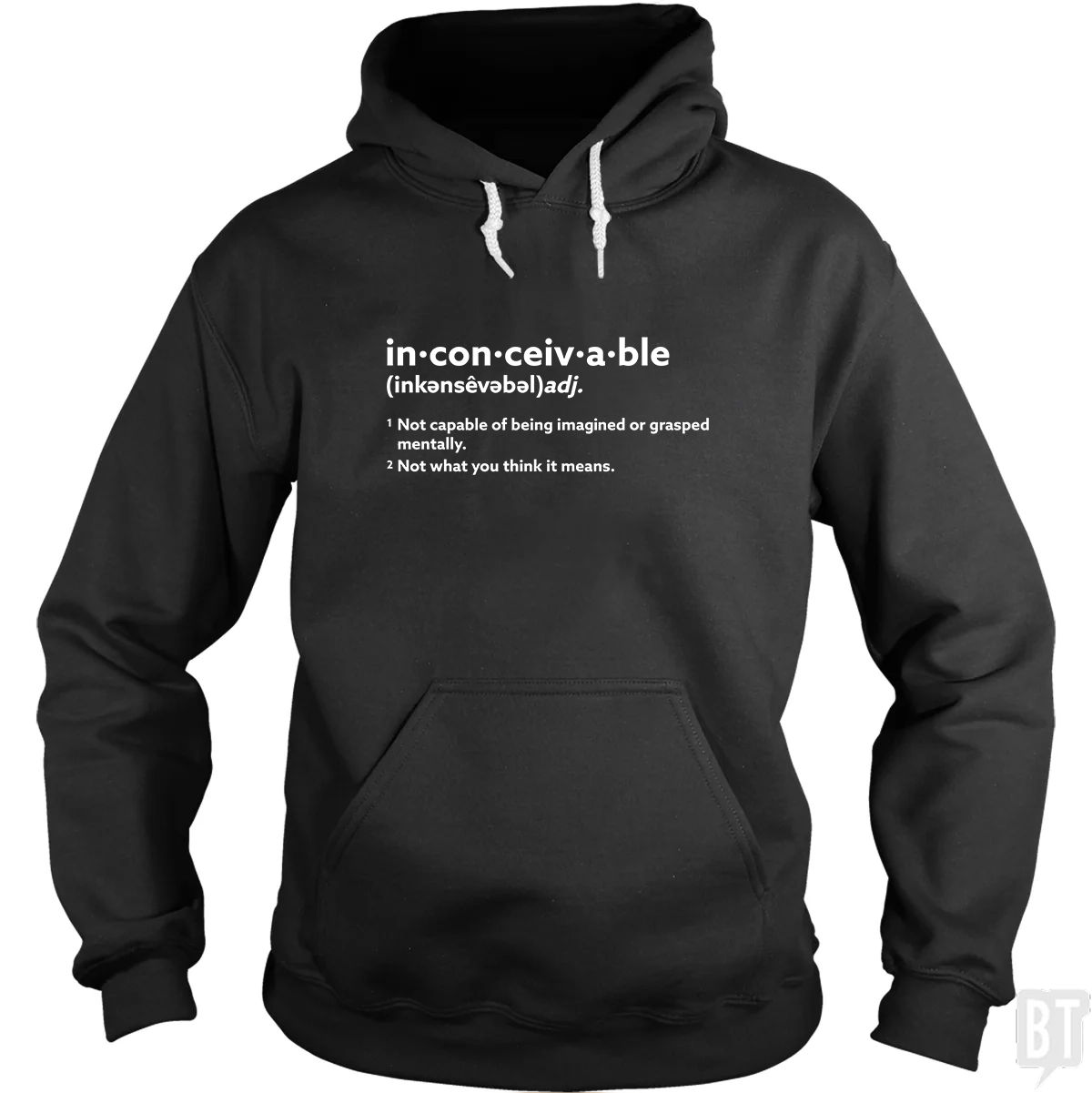 Inconceivable Definition - Adult & Kids T-Shirts, Sweatshirts & Hoodies apparel design preview 1