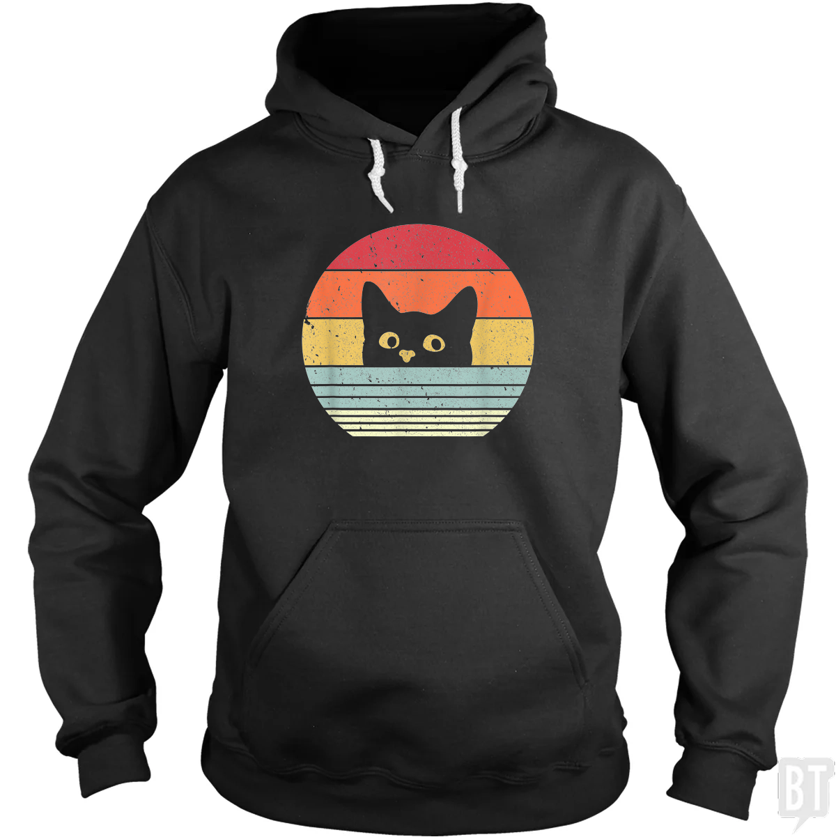Cat Retro Style - Adult & Kids T-Shirts, Sweatshirts & Hoodies apparel design preview 1