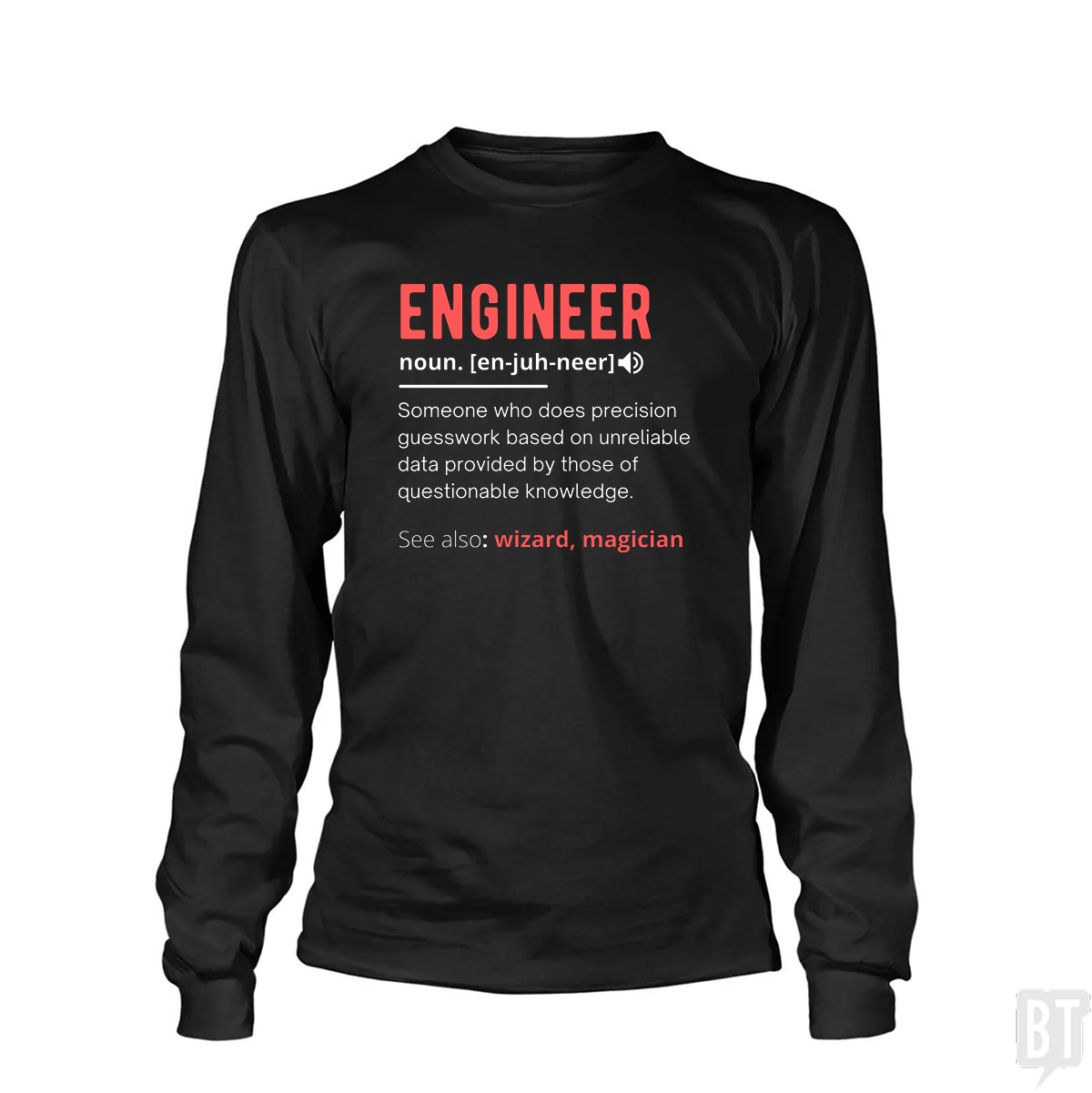 Engineer Definition - Adult & Kids T-Shirts, Sweatshirts & Hoodies apparel design preview 1