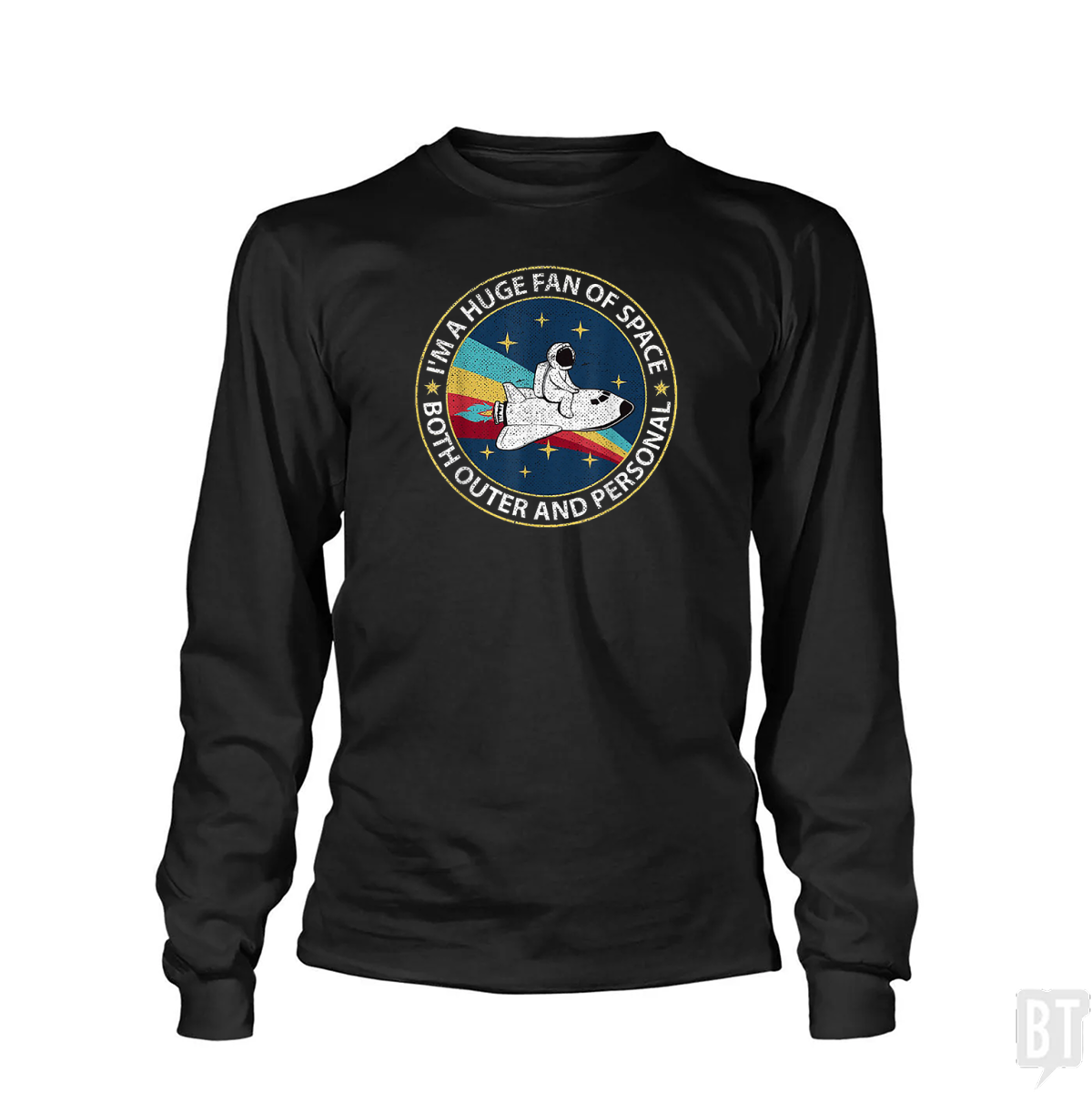 Im A Huge Fan Of Space Both Outer And Personal - Adult & Kids T-Shirts, Sweatshirts & Hoodies apparel design preview 1
