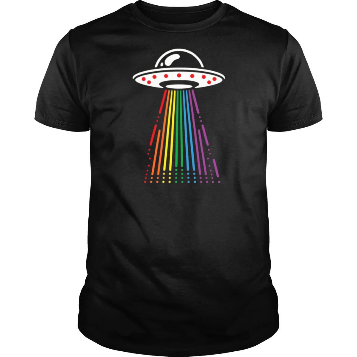 UFO Rainbow - Adult & Kids T-Shirts, Sweatshirts & Hoodies apparel design preview 1