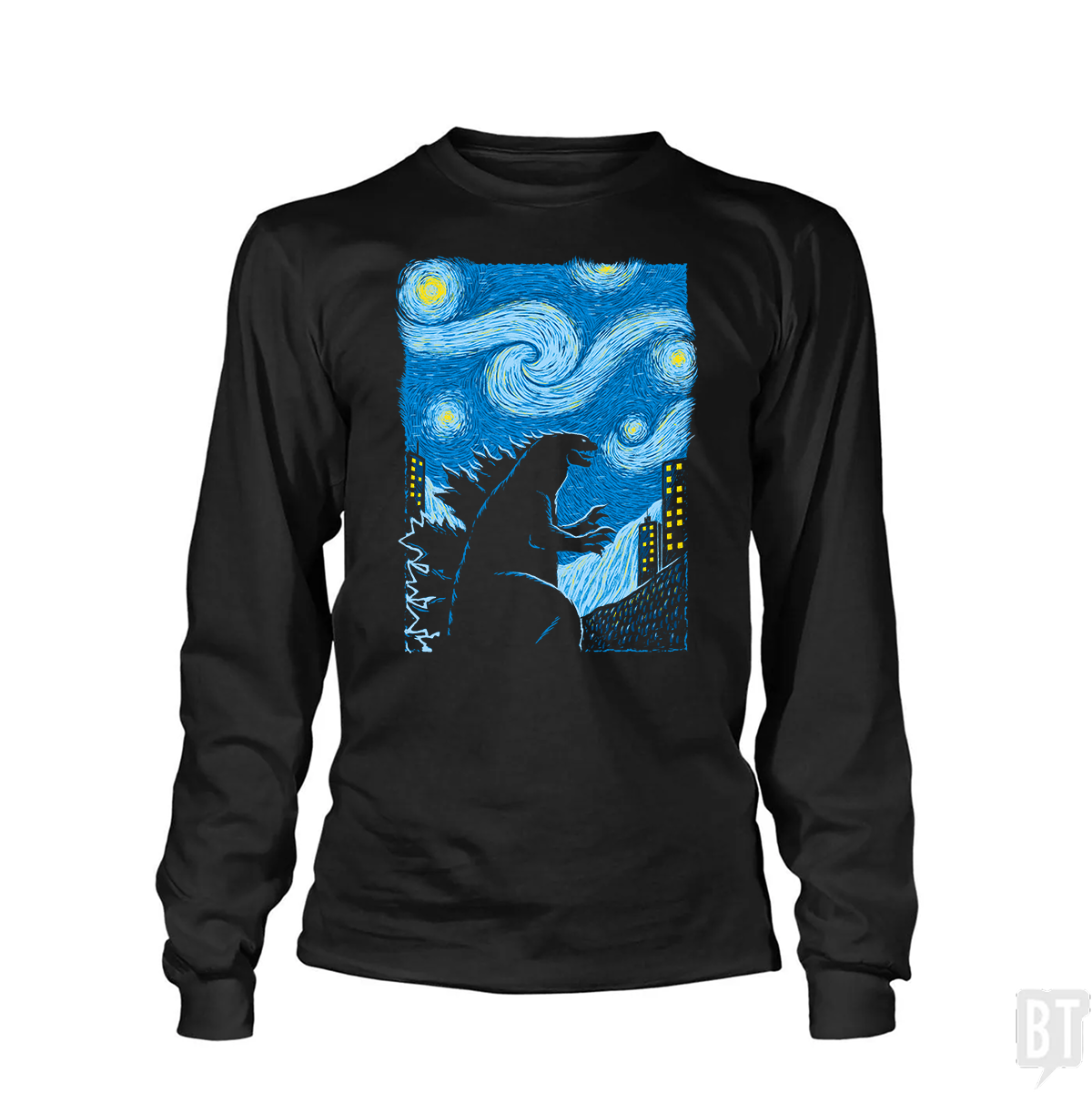Gogh-Zilla - Adult & Kids T-Shirts, Sweatshirts & Hoodies apparel design preview 1