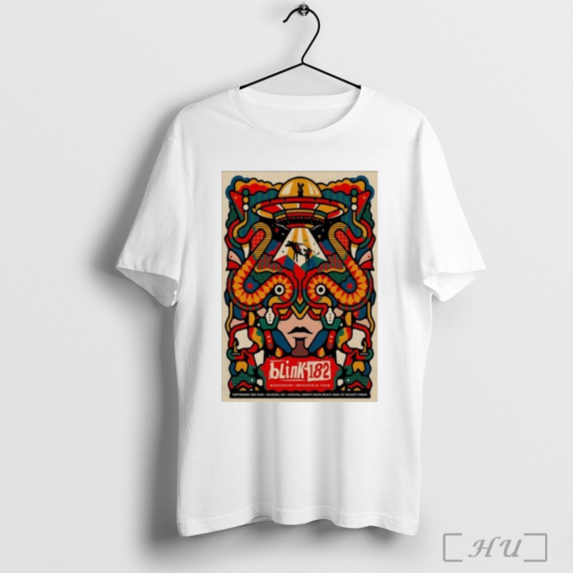 Blink 182 9 3 2025 Raleigh Nc Poster - Adult & Kids T-Shirts, Sweatshirts & Hoodies apparel design preview 1
