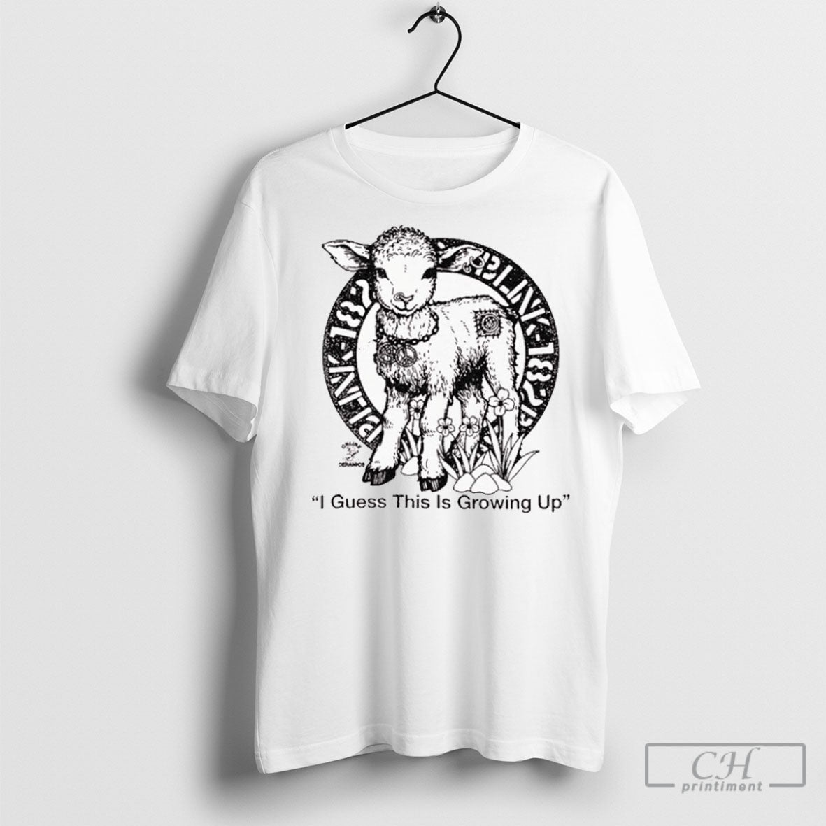 Blink 182 I Guess This Is Growing Up Lamb - Adult & Kids T-Shirts, Sweatshirts & Hoodies apparel design preview 1
