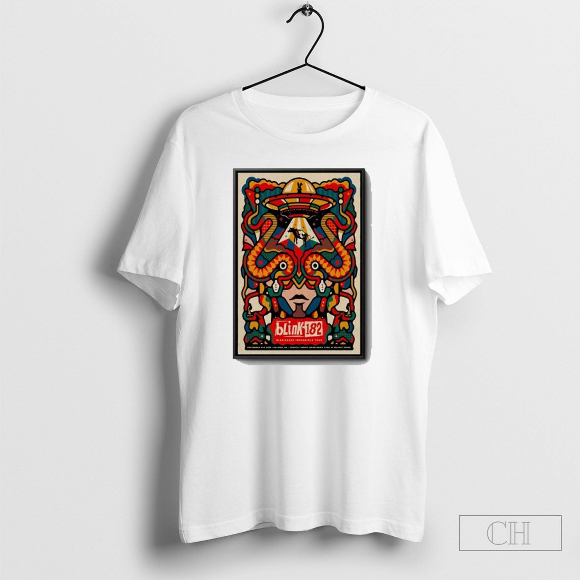 Blink 182 Sept 3 2025 Raleigh Nc Poster - Adult & Kids T-Shirts, Sweatshirts & Hoodies apparel design preview 1