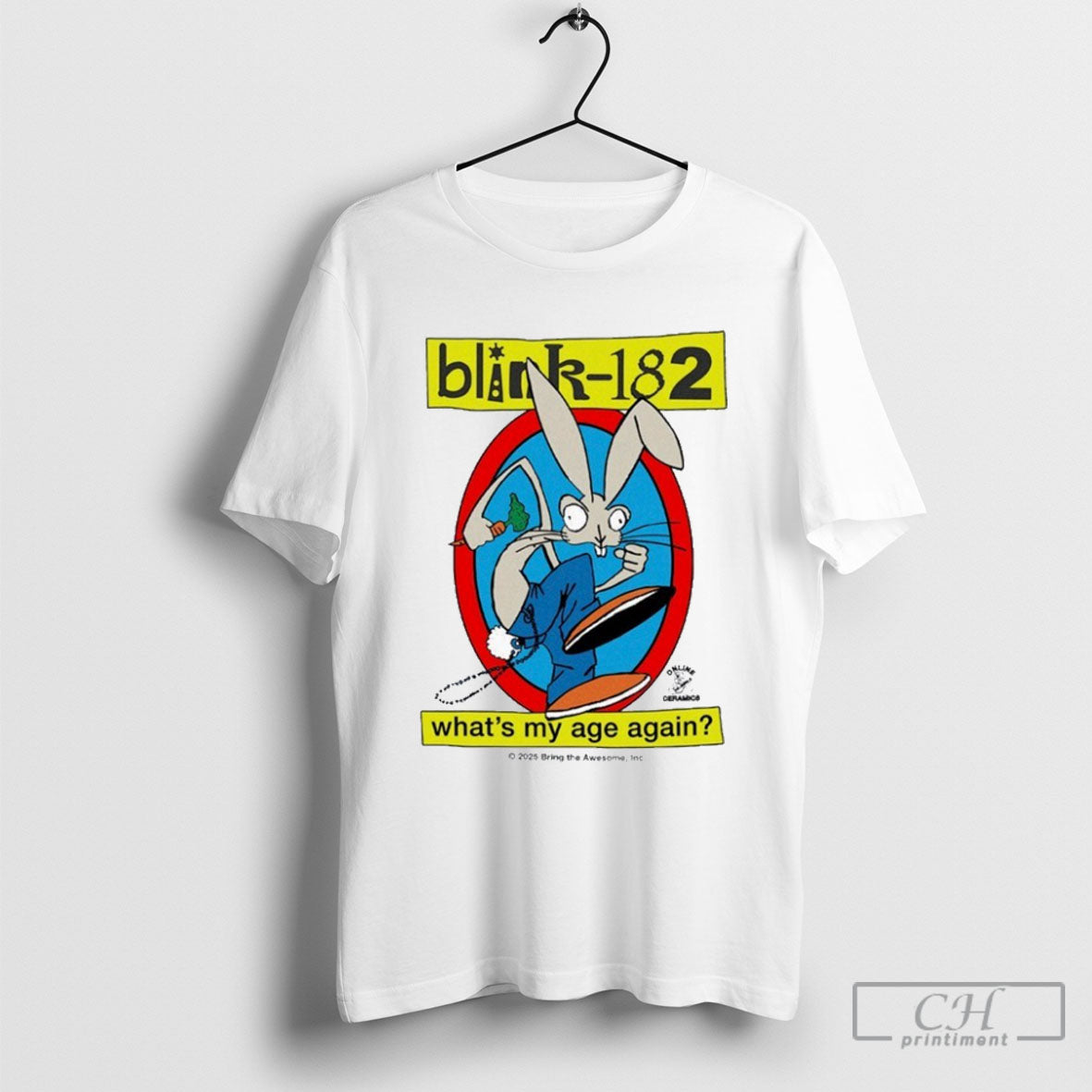 Blink 182 Whats My Age Again Bunny - Adult & Kids T-Shirts, Sweatshirts & Hoodies apparel design preview 1