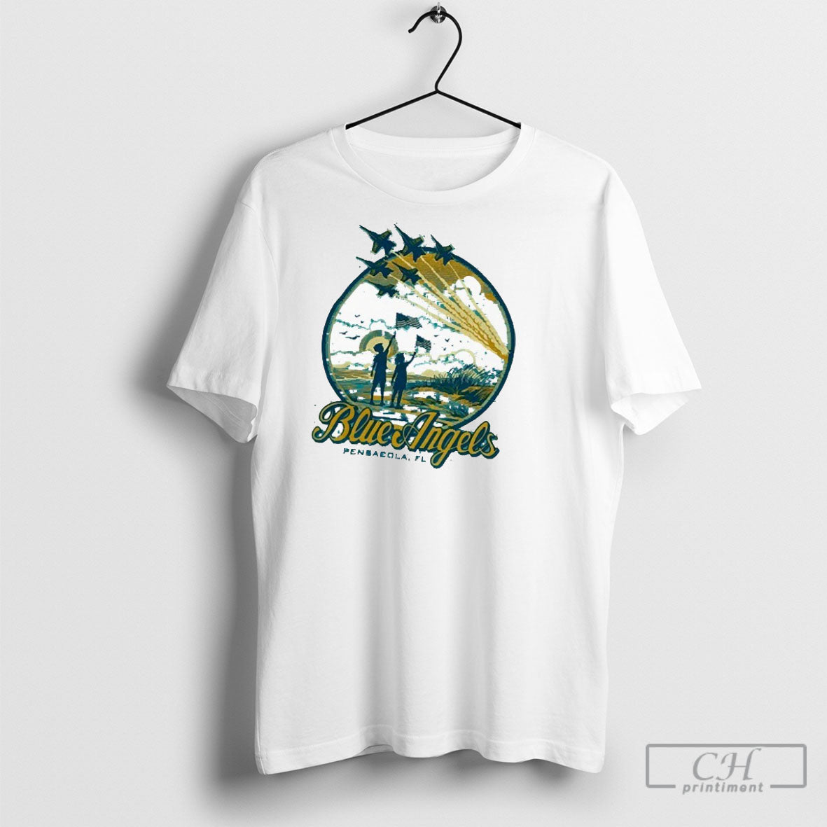 Blue Angels Beach Buzz Pensacola Fl Naval Aviation - Adult & Kids T-Shirts, Sweatshirts & Hoodies apparel design preview 1