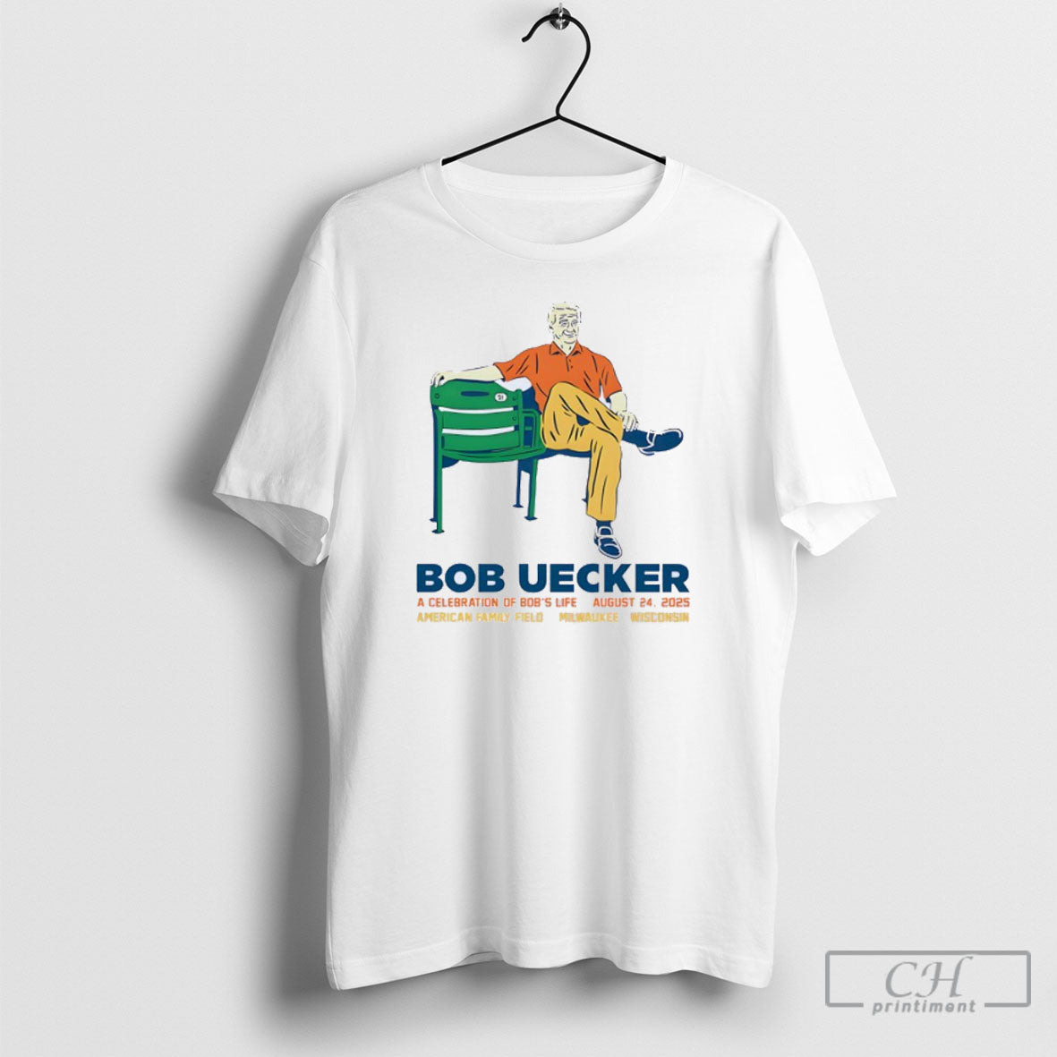 Bob Uecker A Celebration Of Bobs Life August 25 2025 - Adult & Kids T-Shirts, Sweatshirts & Hoodies apparel design preview 1