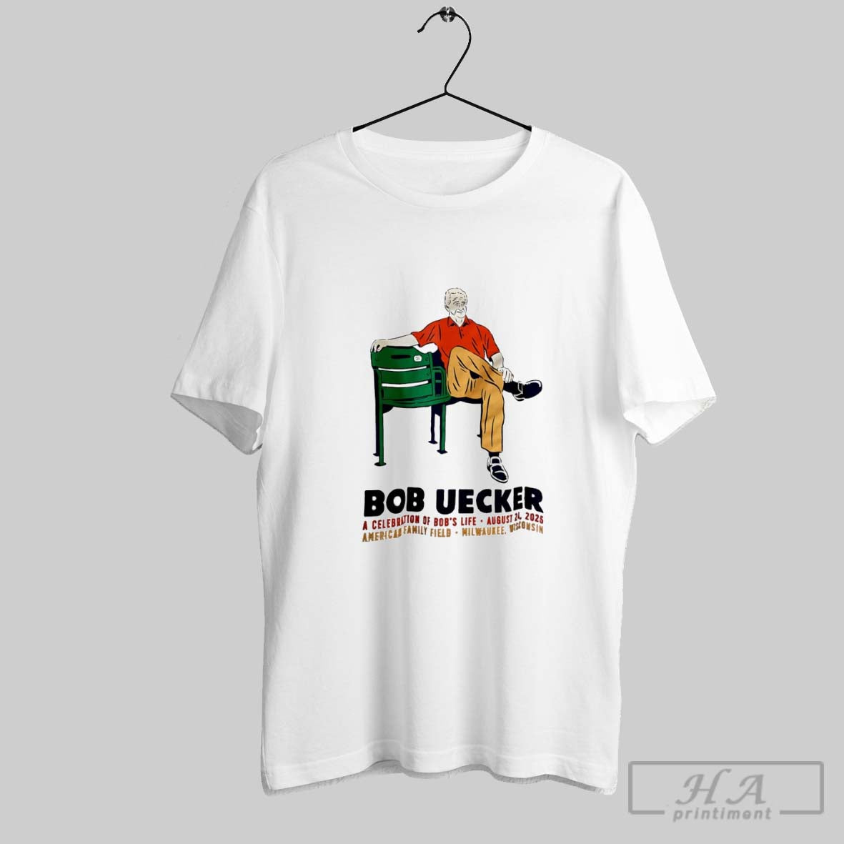 Bob Uecker A Celebration Of Bobs Life August 24 2025 - Adult & Kids T-Shirts, Sweatshirts & Hoodies apparel design preview 1