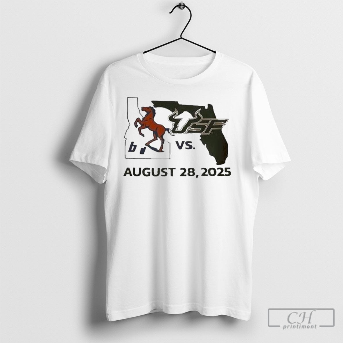 Boise State Broncos Vs South Florida Bulls August 28 - Adult & Kids T-Shirts, Sweatshirts & Hoodies apparel design preview 1