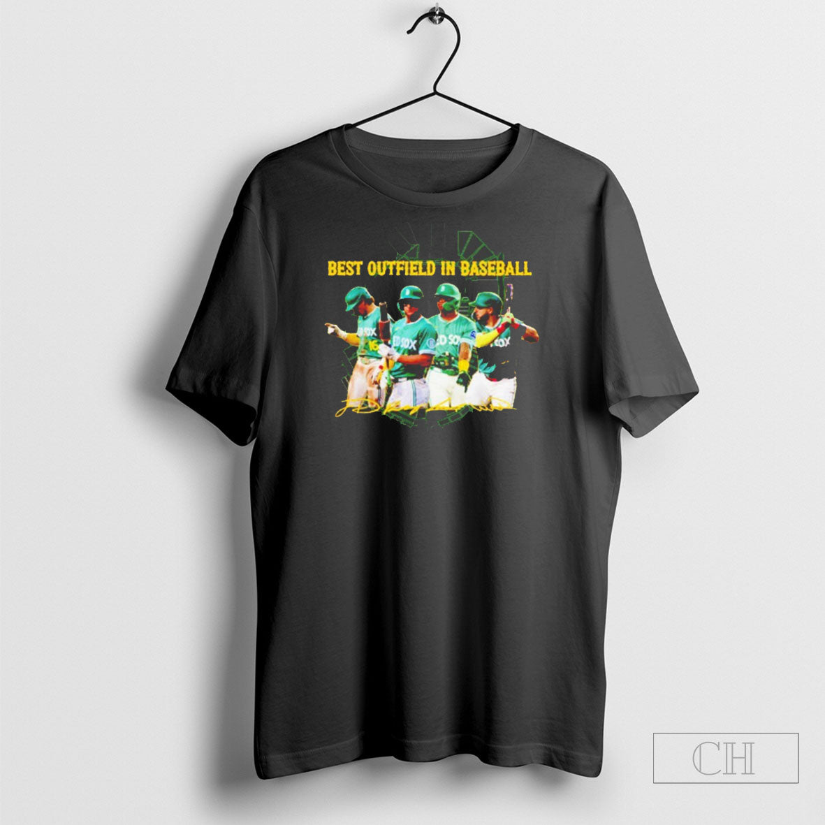 Boston Red Sox Best Outfield In Baseball - Adult & Kids T-Shirts, Sweatshirts & Hoodies apparel design preview 1