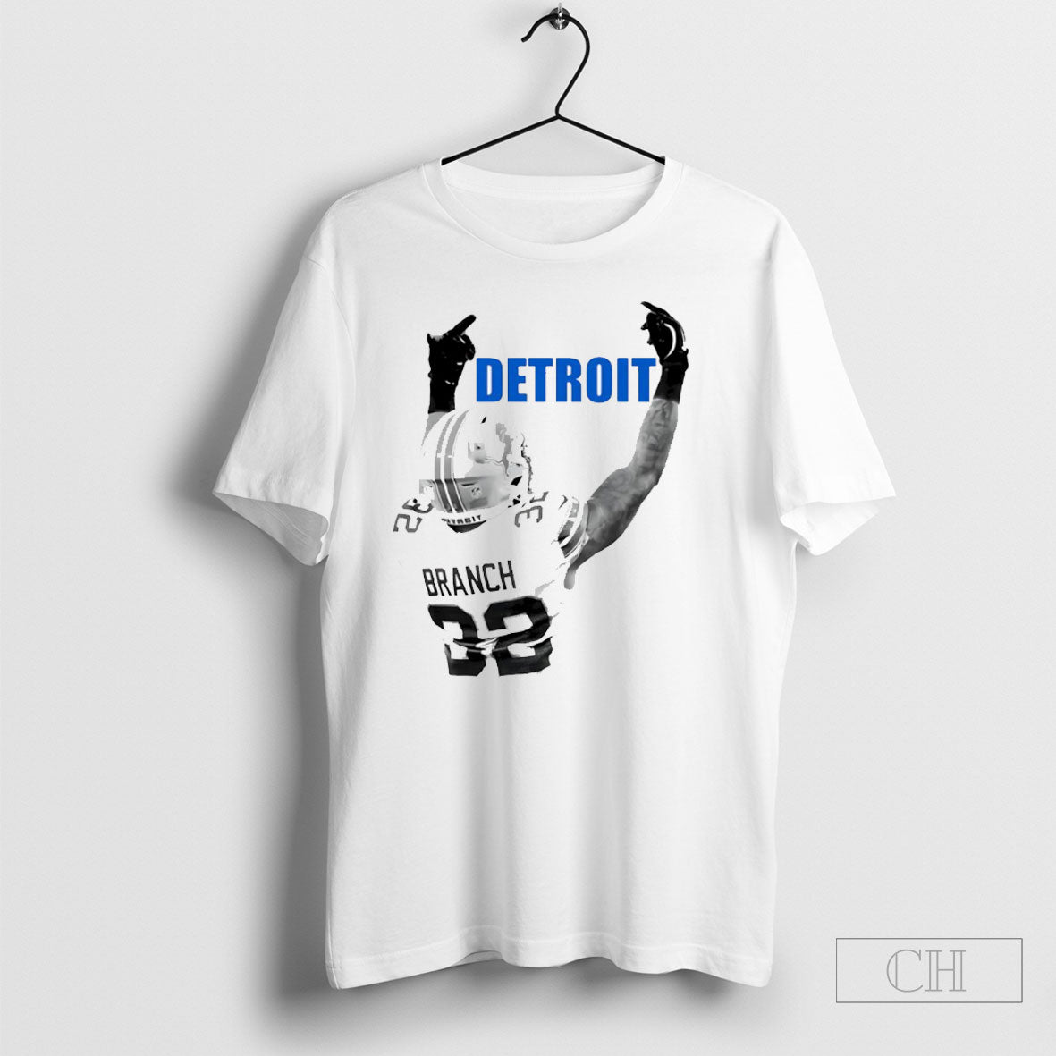Brian Branch 32 Detroit Lions Grit Middle Finger - Adult & Kids T-Shirts, Sweatshirts & Hoodies apparel design preview 1