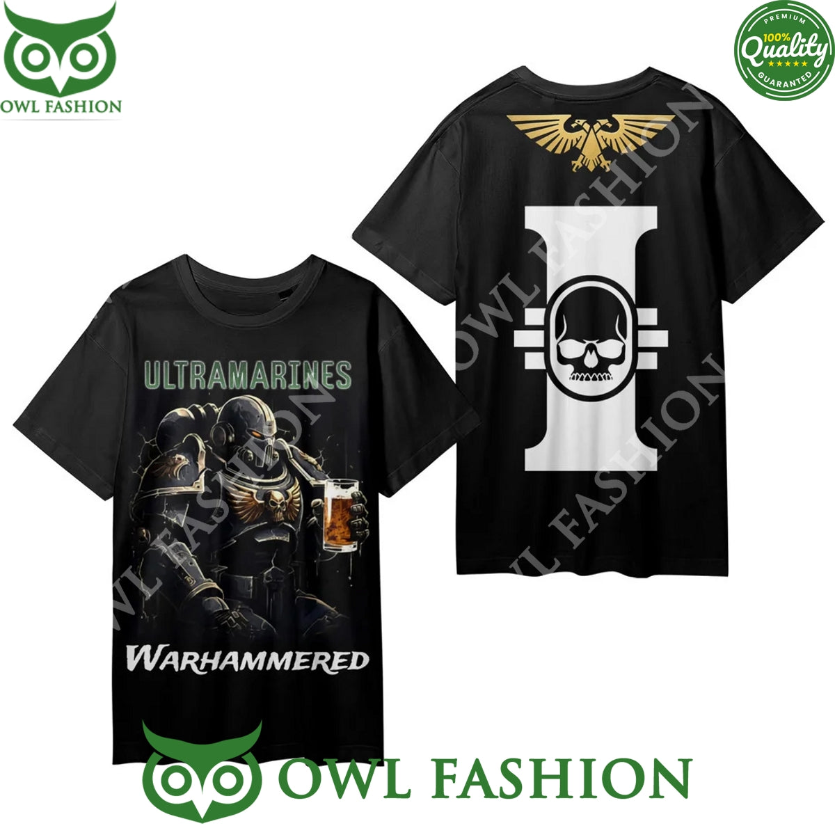 UltraMarines Warhammered Game - Adult & Kids T-Shirts, Sweatshirts & Hoodies apparel design preview 1