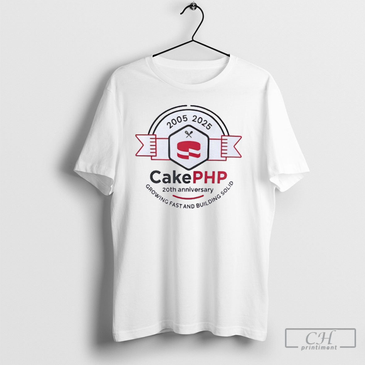 Cakephp 20th Anniversary Growing Fast And Building - Adult & Kids T-Shirts, Sweatshirts & Hoodies apparel design preview 1