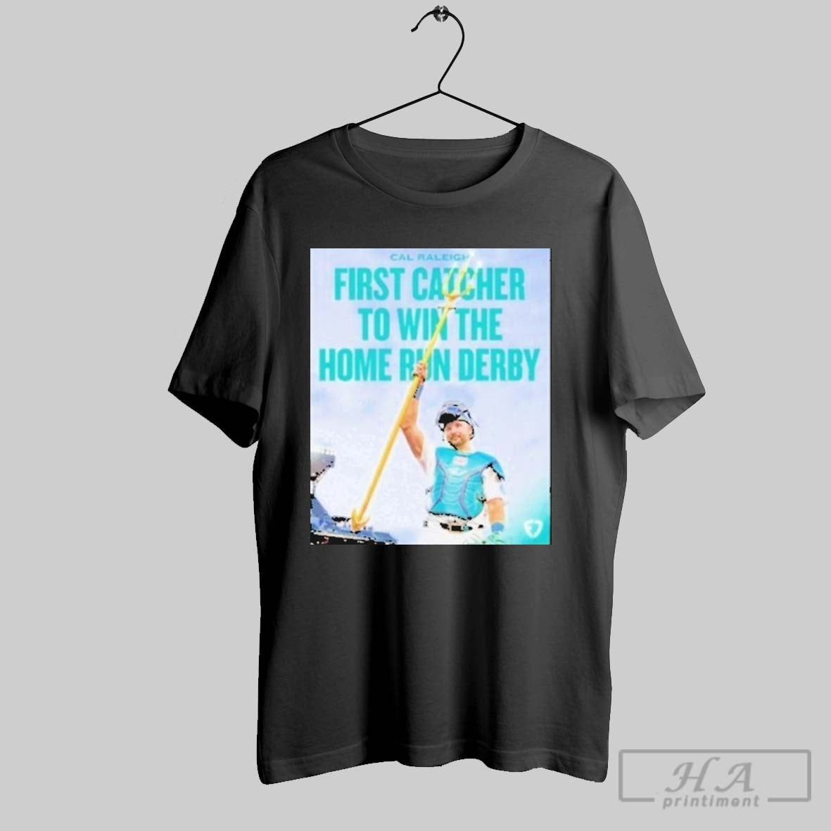 Cal Raleigh First Catcher To Win The Home Run Derby - Adult & Kids T-Shirts, Sweatshirts & Hoodies apparel design preview 1