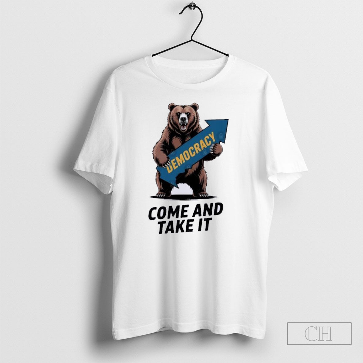 California Bear Democracy Come And Take It - Adult & Kids T-Shirts, Sweatshirts & Hoodies apparel design preview 1