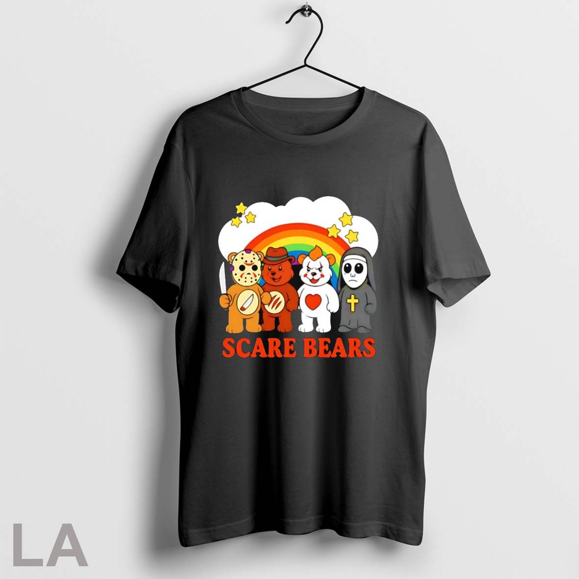 Care Bear X Scare Horror Characters Halloween - Adult & Kids T-Shirts, Sweatshirts & Hoodies apparel design preview 1