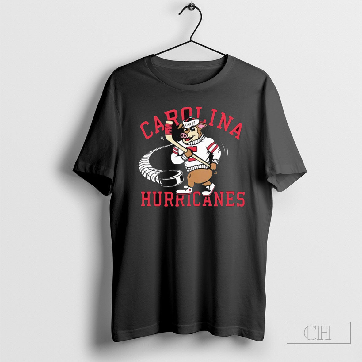 Carolina Hurricanes Hockey Stormy Mascot - Adult & Kids T-Shirts, Sweatshirts & Hoodies apparel design preview 1