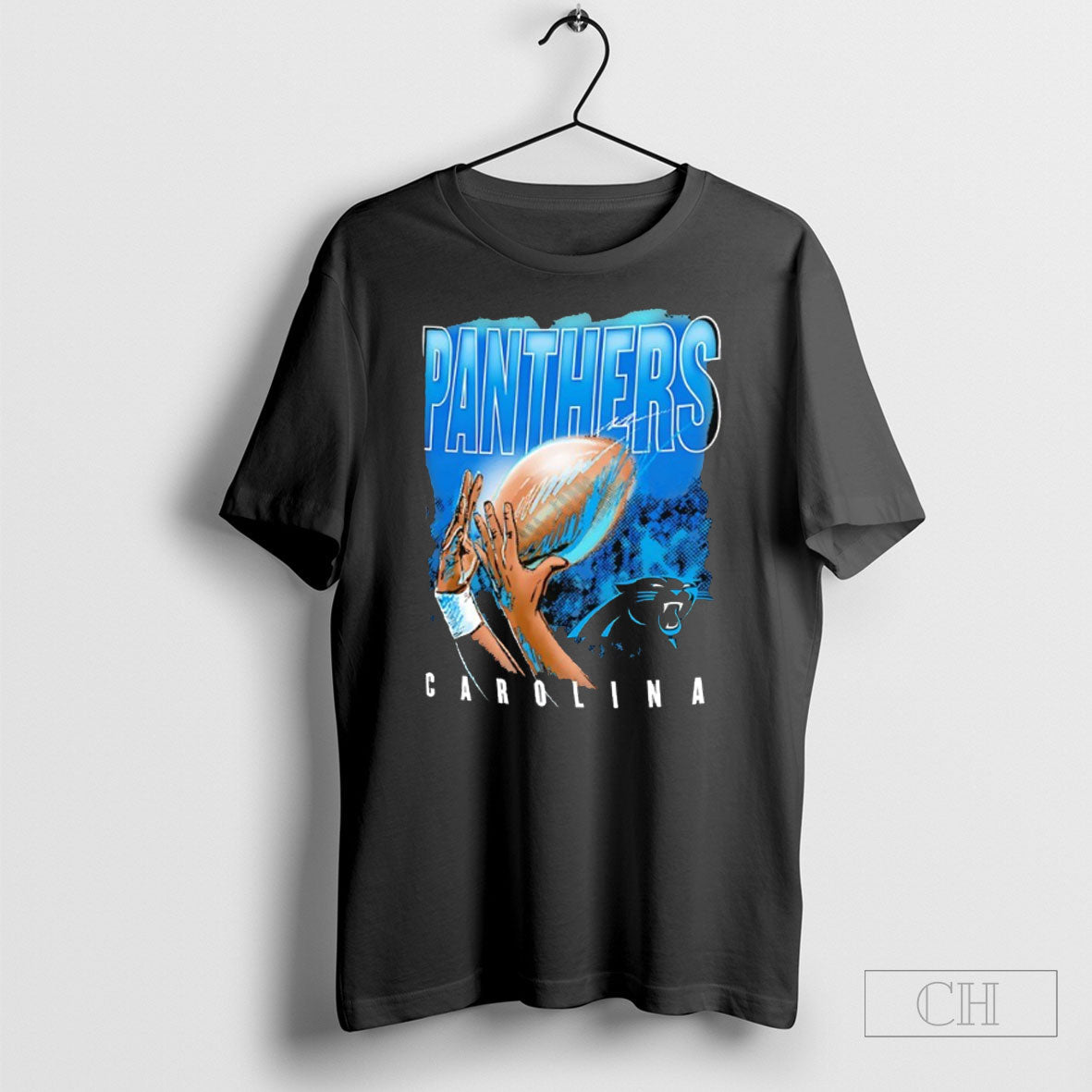 Carolina Panthers Fingertip Catch Foundation - Adult & Kids T-Shirts, Sweatshirts & Hoodies apparel design preview 1