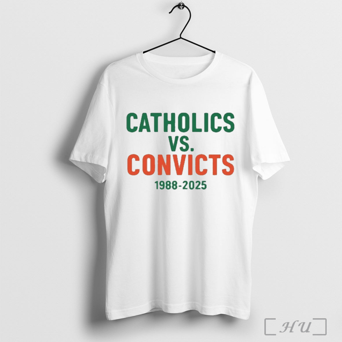 Catholics Vs Convicts 1988 2025 - Adult & Kids T-Shirts, Sweatshirts & Hoodies apparel design preview 1
