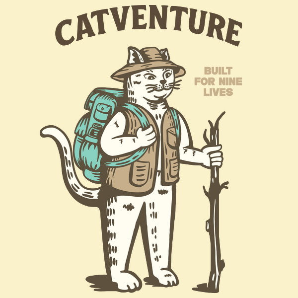 Catventure 3 - Adult & Kids T-Shirts, Sweatshirts & Hoodies apparel design preview 1