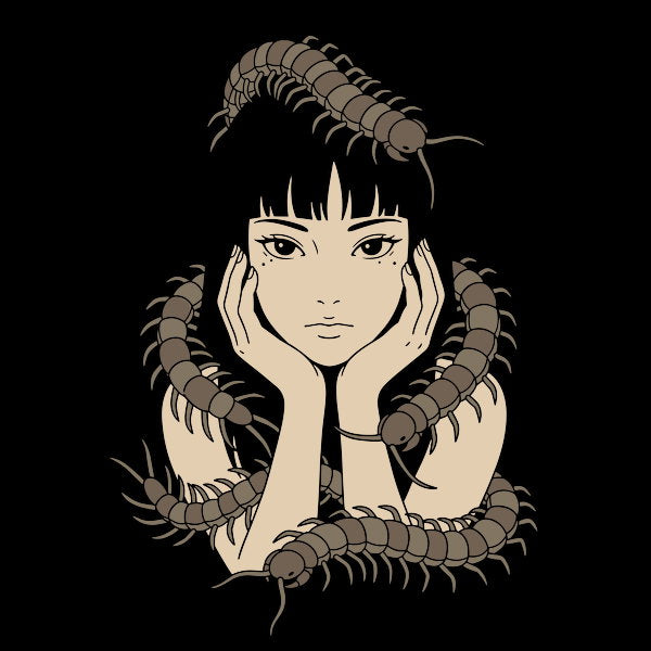 Centipede Maiden Dark Aesthetic - Adult & Kids T-Shirts, Sweatshirts & Hoodies apparel design preview 1
