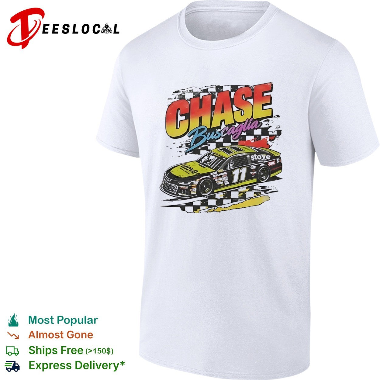 Chase Buscaglia 11 Stove Racing - Adult & Kids T-Shirts, Sweatshirts & Hoodies apparel design preview 1