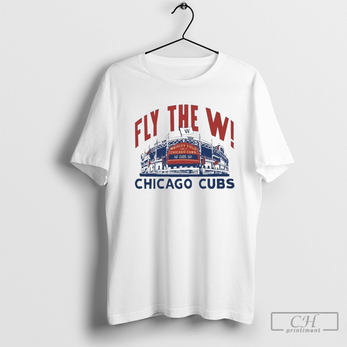 Chicago Cubs Fly The W - Adult & Kids T-Shirts, Sweatshirts & Hoodies apparel design preview 1