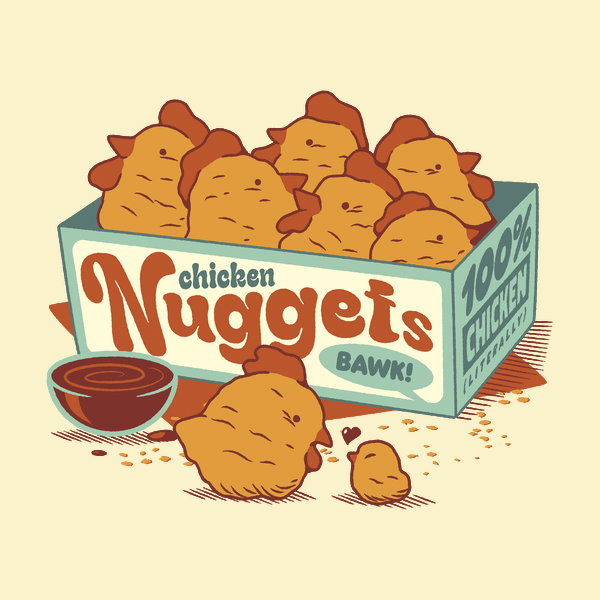 Chicken Nuggets - Adult & Kids T-Shirts, Sweatshirts & Hoodies apparel design preview 1