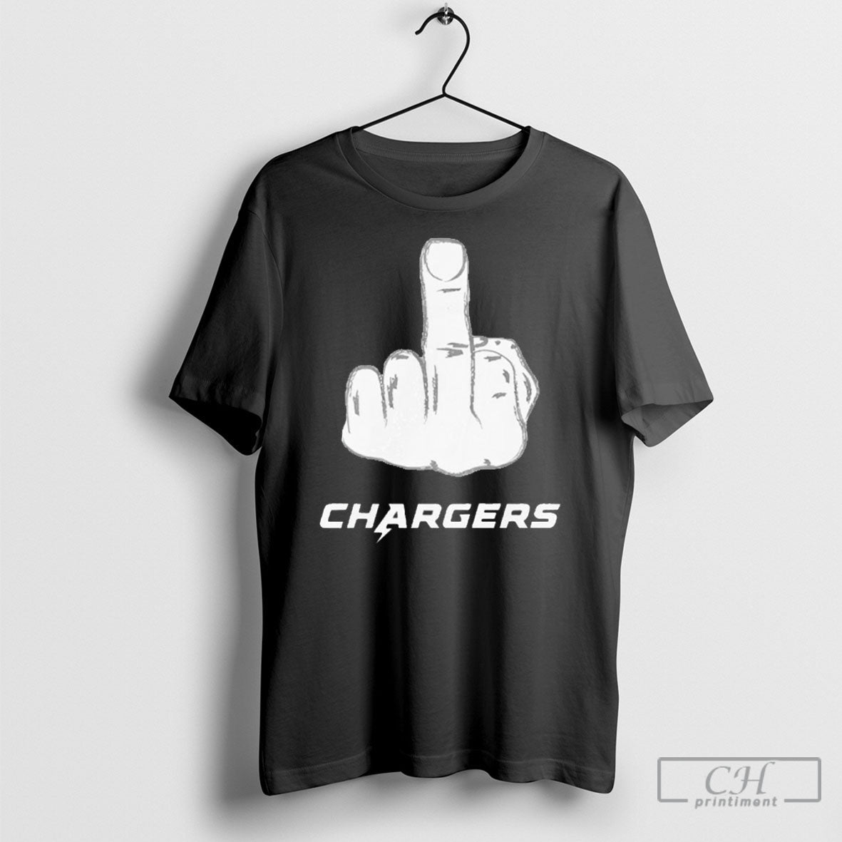Chief Middle Finger Chargers 2025 - Adult & Kids T-Shirts, Sweatshirts & Hoodies apparel design preview 1