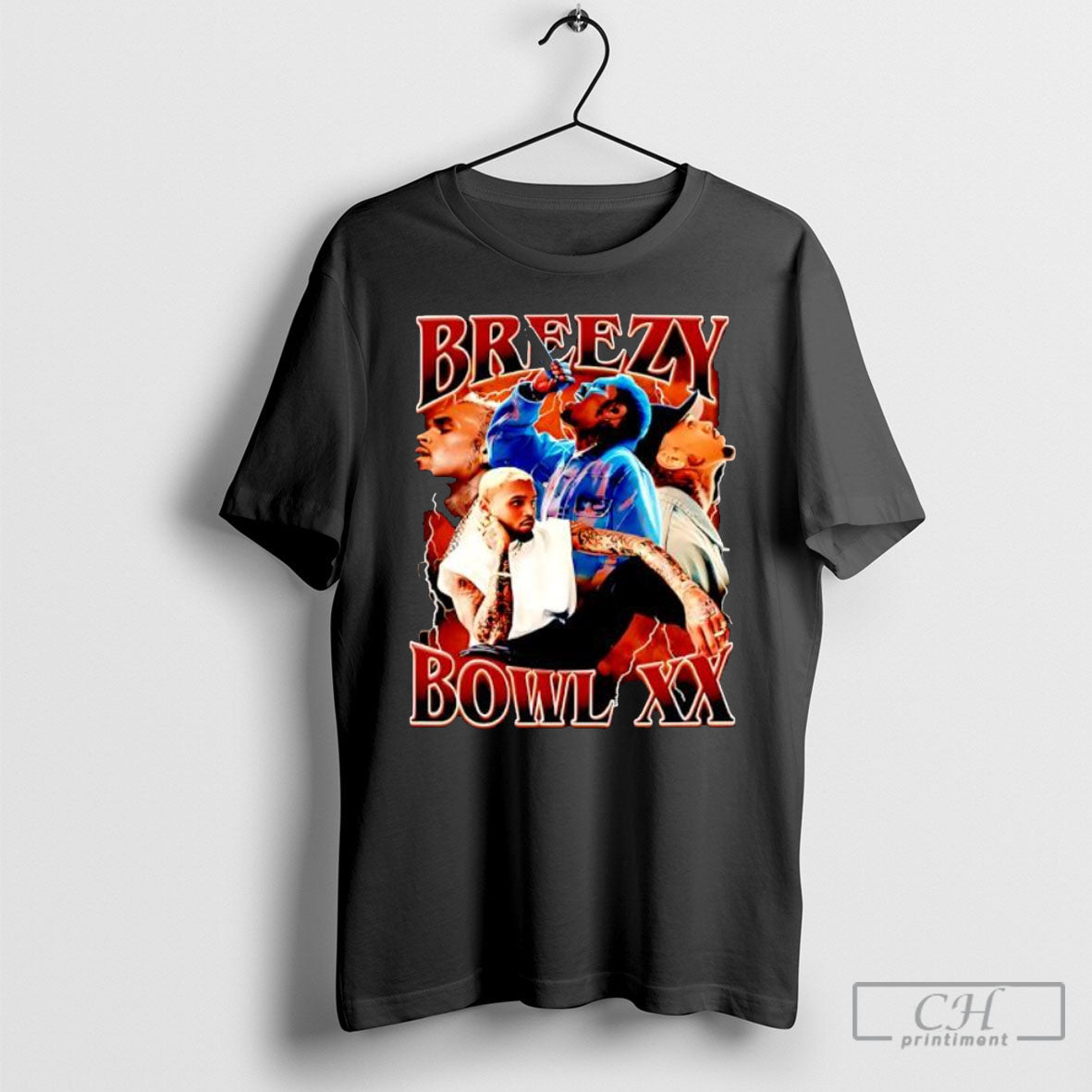 Chris Brown Tour Breezy Bowl Xx Graphic - Adult & Kids T-Shirts, Sweatshirts & Hoodies apparel design preview 1