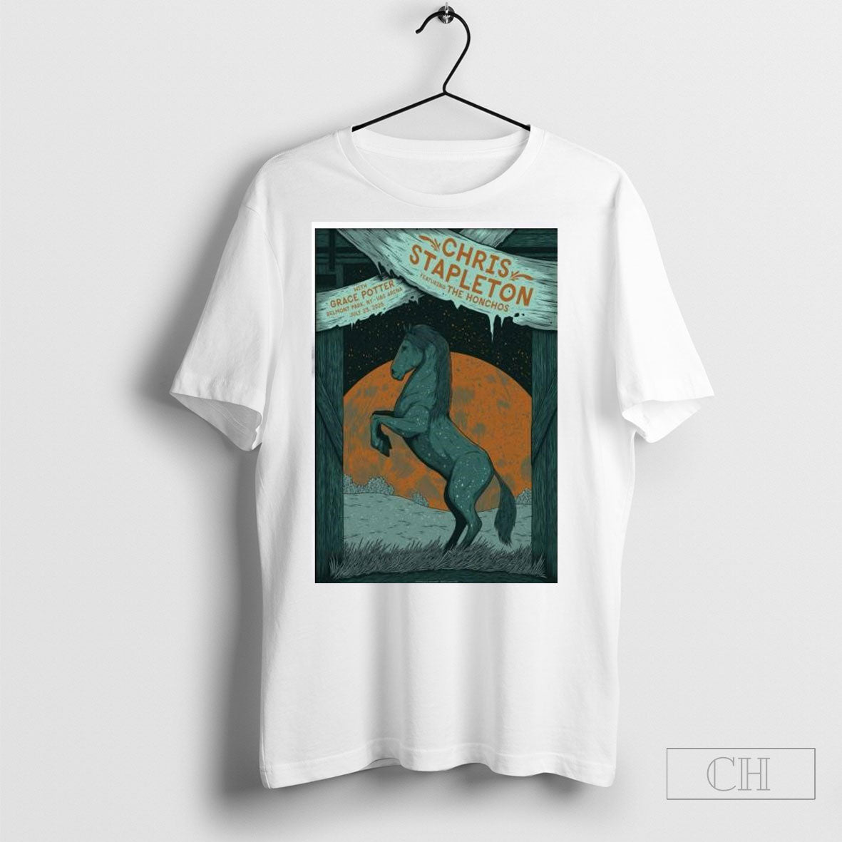 Chris Stapleton At Ubs Arena On July 23 2025 Poster - Adult & Kids T-Shirts, Sweatshirts & Hoodies apparel design preview 1