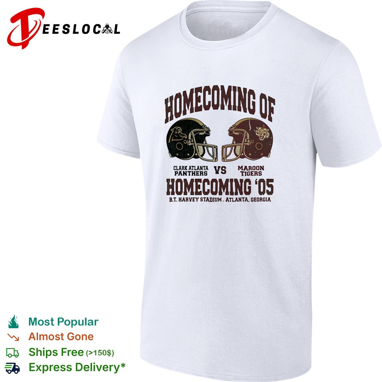 Clark Atlanta Panthers vs Maroon Tigers homecoming - Adult & Kids T-Shirts, Sweatshirts & Hoodies apparel design preview 1