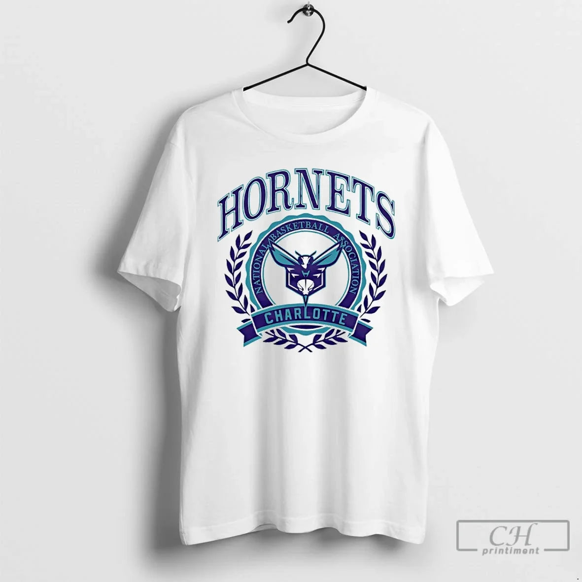 Classic 2025 Nba Charlotte Hornets Crest - Adult & Kids T-Shirts, Sweatshirts & Hoodies apparel design preview 1