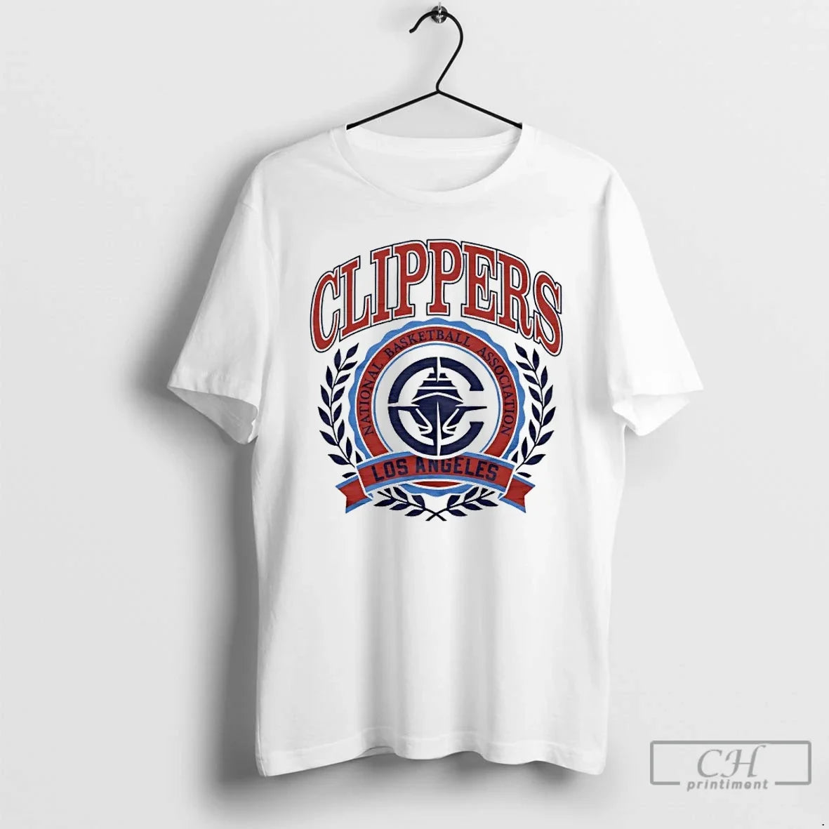 Classic 2025 Nba Los Angeles Clippers Crest - Adult & Kids T-Shirts, Sweatshirts & Hoodies apparel design preview 1