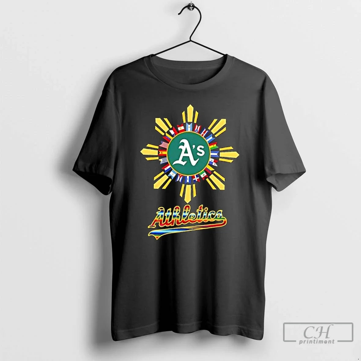 Classic 2025 Oakland Athletics Baseball X Hispanic - Adult & Kids T-Shirts, Sweatshirts & Hoodies apparel design preview 1