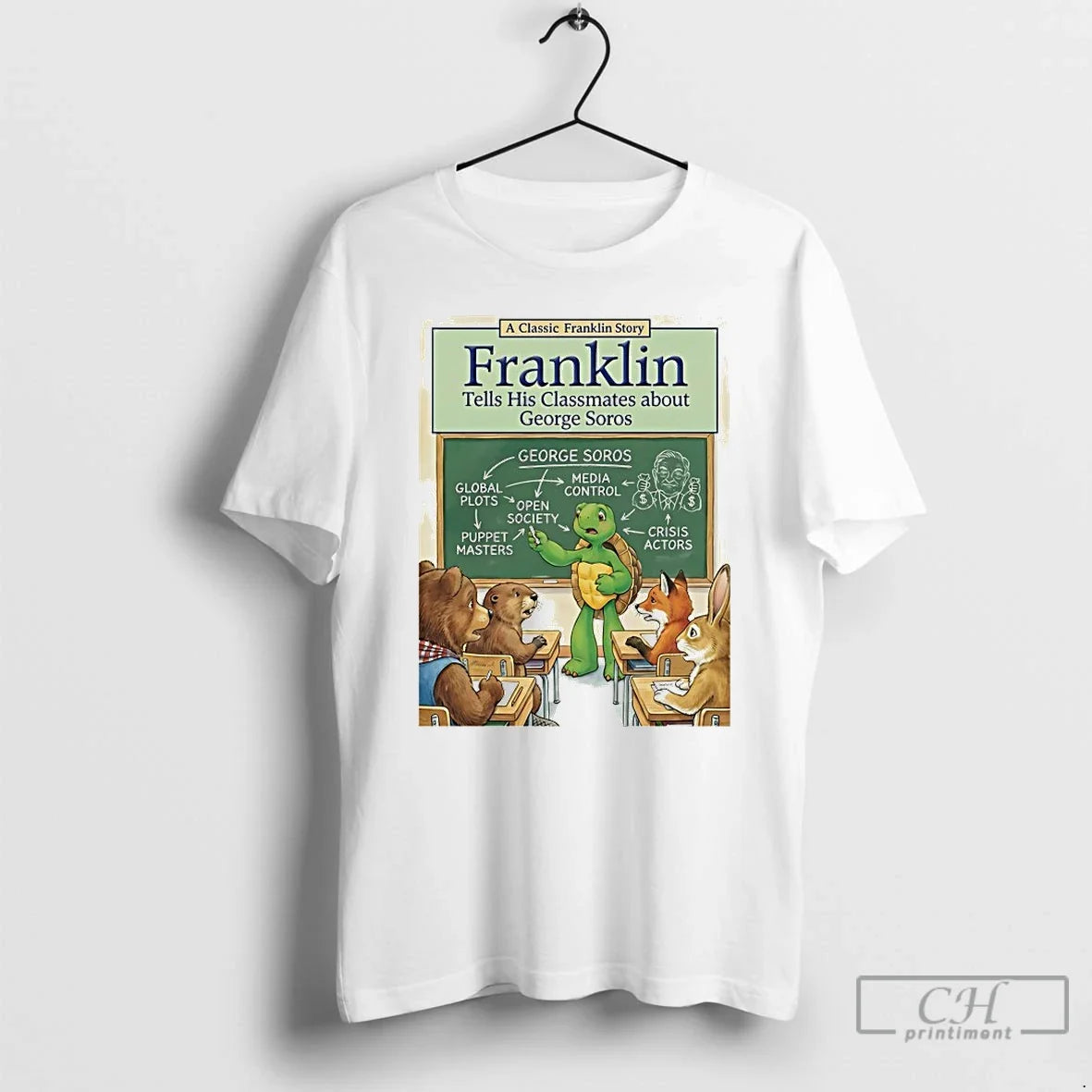 Classic A Franklin Story Tells His Classmates About - Adult & Kids T-Shirts, Sweatshirts & Hoodies apparel design preview 1