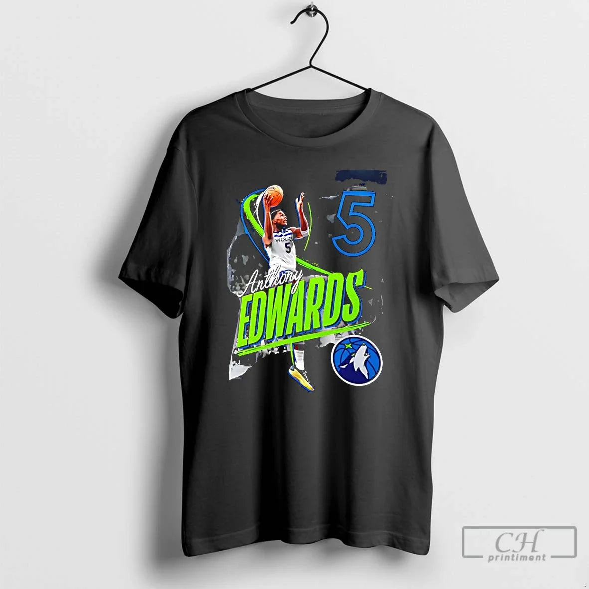 Classic Anthony Edwards Minnesota Timberwolves Start - Adult & Kids T-Shirts, Sweatshirts & Hoodies apparel design preview 1