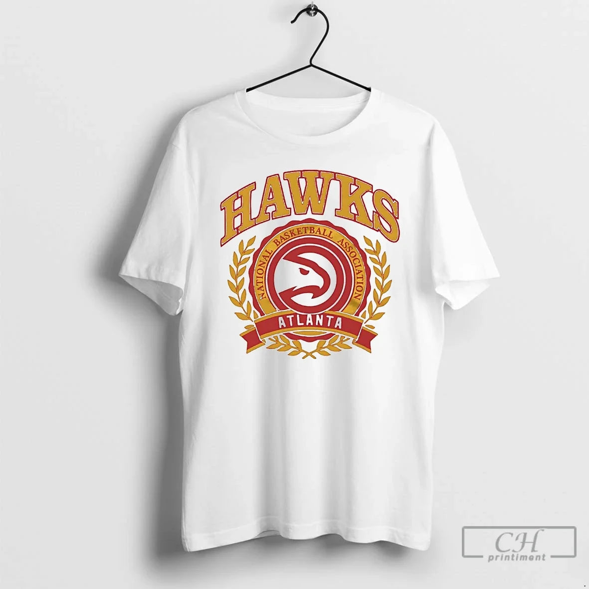 Classic Atlanta Hawks Nba Crest - Adult & Kids T-Shirts, Sweatshirts & Hoodies apparel design preview 1